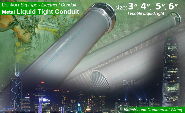 Delikon metal liquid tight conduit for rail way wiring