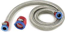 Single Layer Stainless Steel Braided Nitrile Rubber Hose is for use with Magna-Clamp Fittings