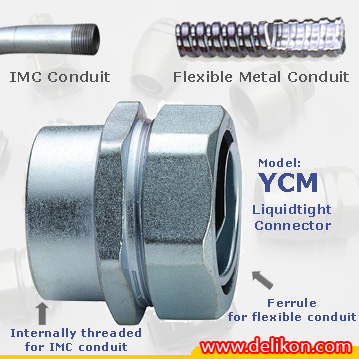 Liquid-Tight Metal Connectors With Internal Threads,Female liquid tight Connector